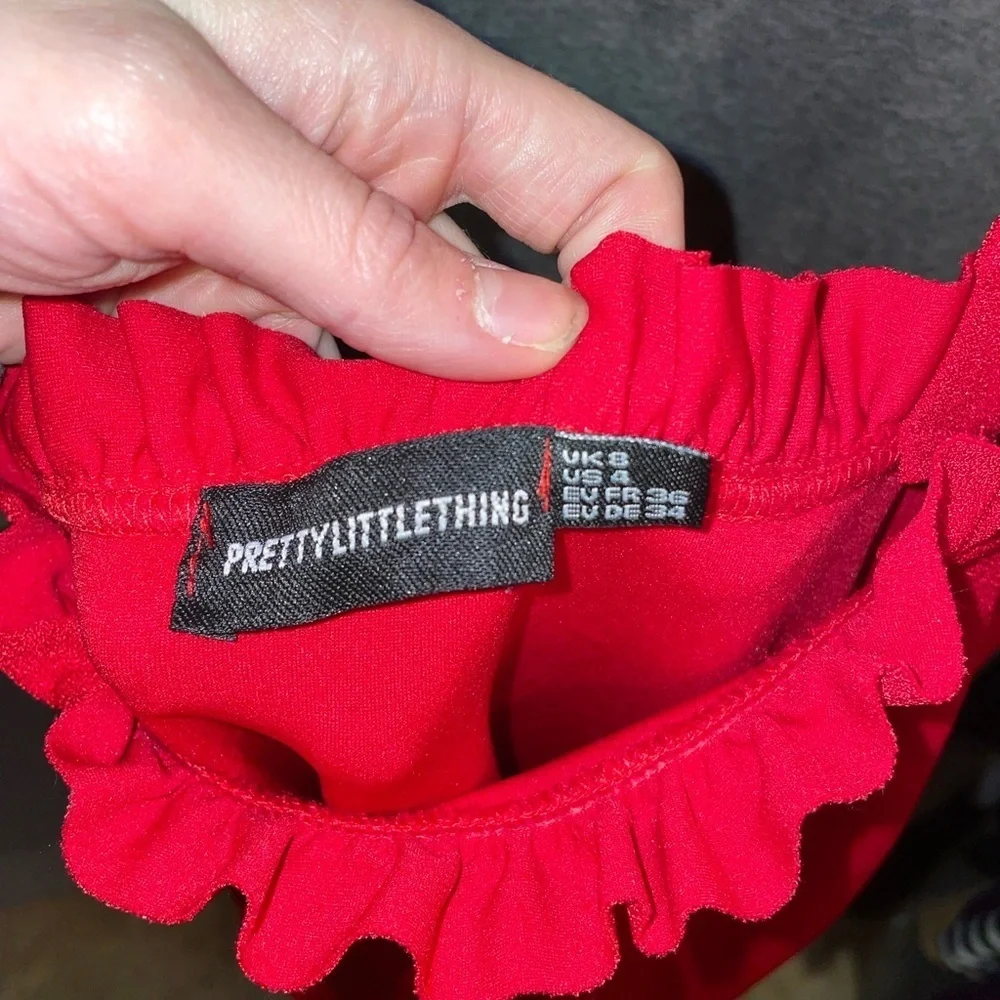 New Without Tags PrettyLittleThing Sexy Red Dress *make offers* - Picture 5 of 5